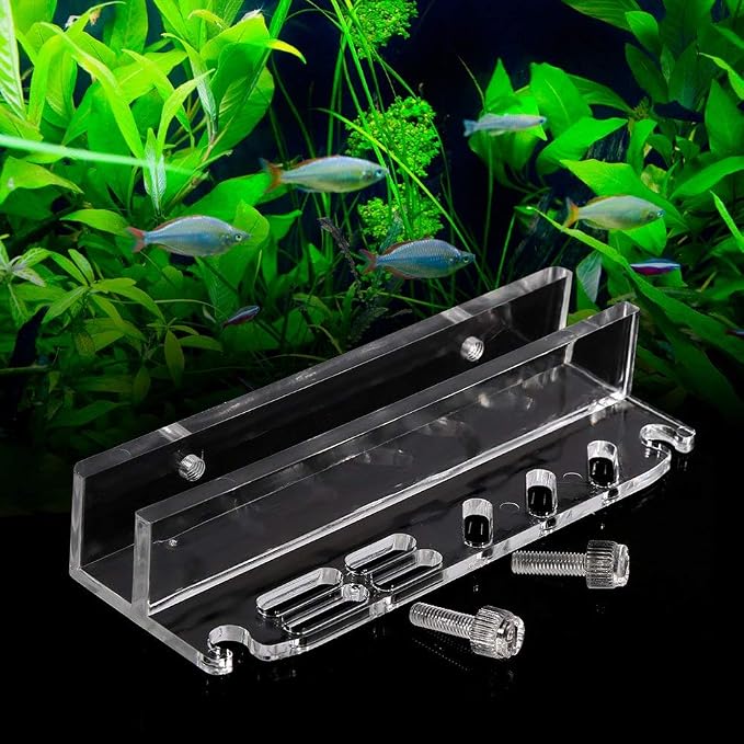 Fdit Acrylic Water Plants Grass Maintenance Tool Holder Aquarium Rack Organizer - Image 4