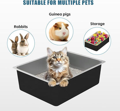 Stainless Steel Cat Litter Box - Image 6