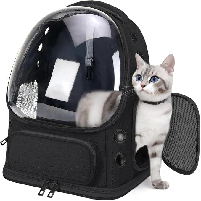 Breathable Cat Backpack Carrier, Large Space Cat Bubble Backpack by Unknown