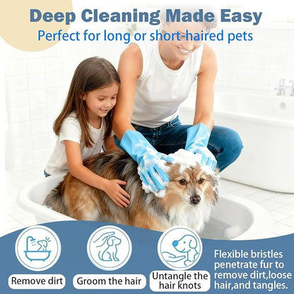 Pet Grooming Gloves Bite-Resistant Pet Bathing Gloves - Image 2