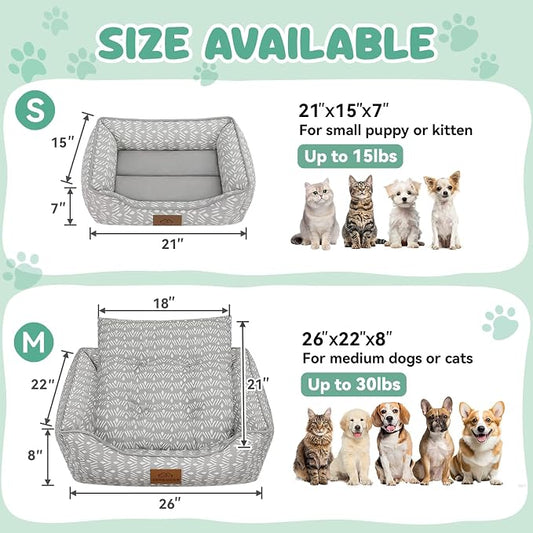 Rectangle Cat Dog Bed for Large Medium Small Pets Indoor Outdoor Machine - Image 2