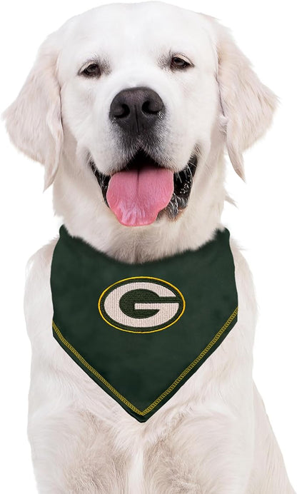 Pets First NFL Green Bay Packers TIE Bandana, Small/Medium. Dog Bandana Scarf - Image 5
