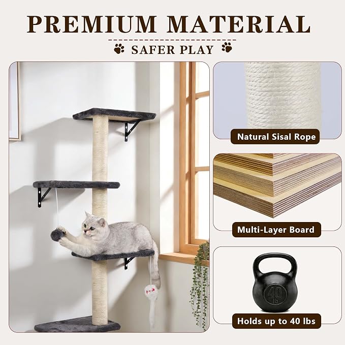 ANWA 5-in-1 Cat Wall Shelves - Image 3