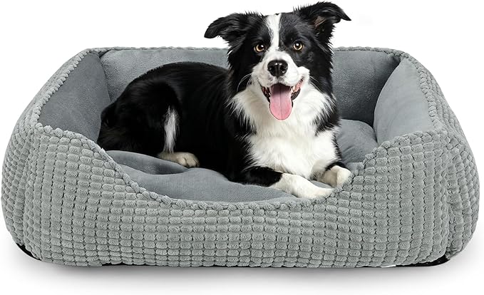 MIXJOY Large Dog Bed for Large Medium Small Dogs, Rectangle Washable Orthopedic by MIXJOY