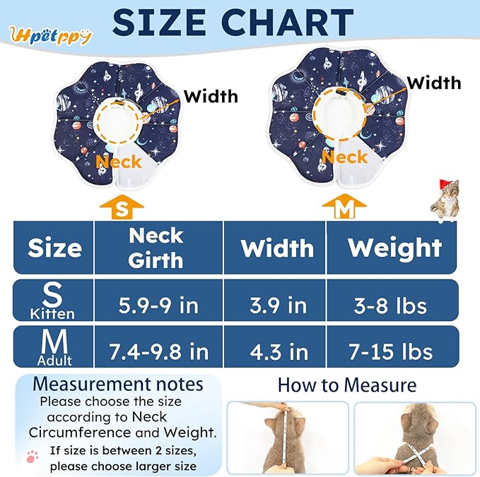 Cat Cone Collar Soft, Waterproof Cat Recovery Collar After Surgery, Adjustable - Image 5