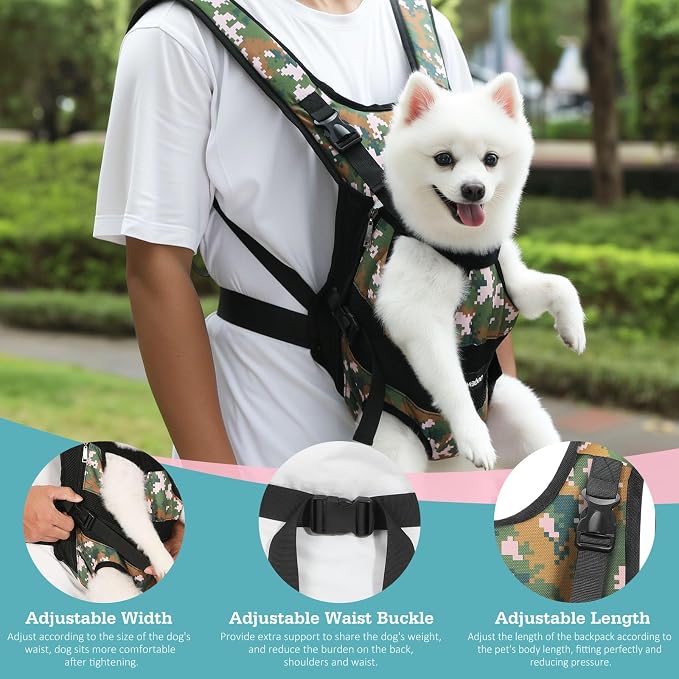 Pawaboo Pet Dog Front Carrier Backpacks, Legs Out Pet Carrier Backpack - Image 4
