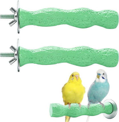2pcs Bird Beak Grinding Stone, Anti-Slip Parakeet Nail Trimming Stick Resin by Unknown