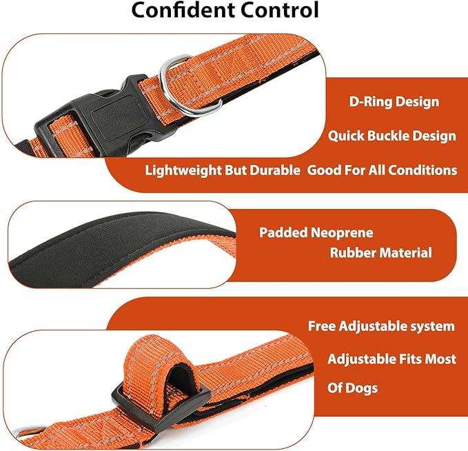 Reflective Dog Collar Padded - Image 4