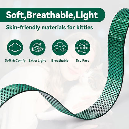 Cat Harness and Leash Set, 3-in-1 Escape Proof Adjustable, Comfortable Soft - Image 5