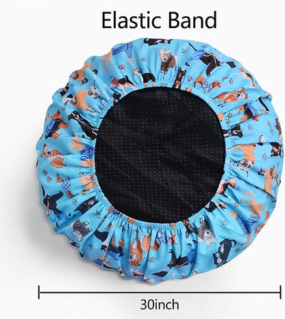 Round Replacement Dog Bed Covers Elastic Edged Washable Pet Bed Protector - Image 4