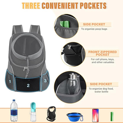 YUDODO Dog Front Carrier Backpack, Adjustable Breathable Pet Carrier - Image 4