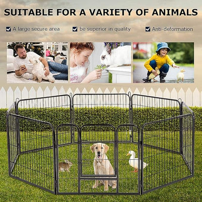 BestPet | Dog Playpen | 32 Inch, 8 Panels | Heavy Duty Metal Pet Exercise Pen | - Image 7