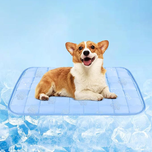 RIOGOO Dog Cooling Mat, Dog Blanket Washable, Cool Fabric & Internal Waterproof by RIOGOO