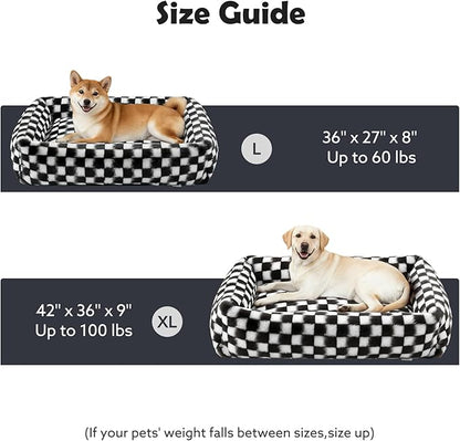 JOEJOY Small Dog Bed for Small Dogs, Rectangle Washable Orthopedic Corduroy - Image 6