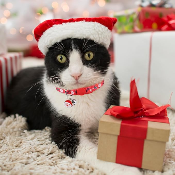3 Pack Christmas Cat Collars Breakaway - Image 3