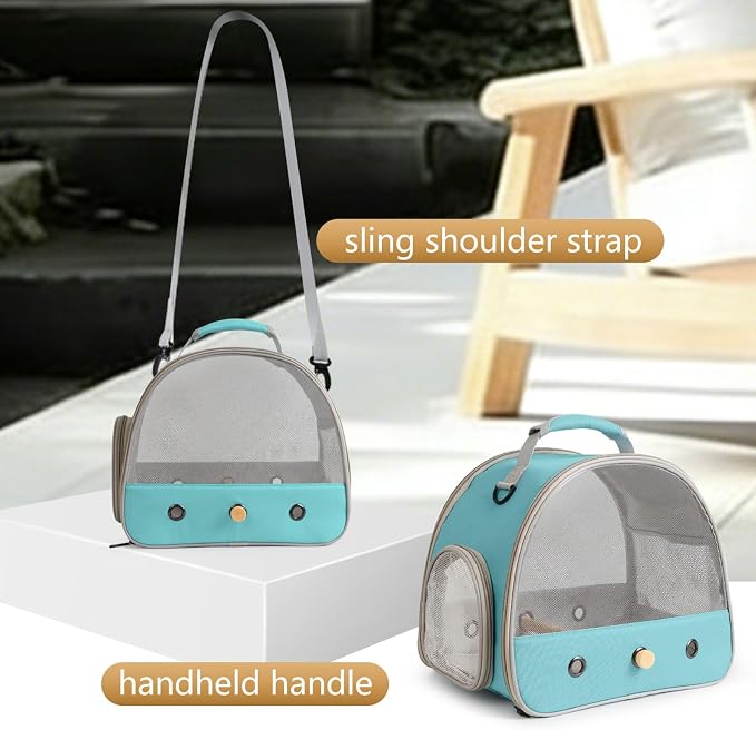 Bird Carrier, Portable Small Bird Parrot Parakeet Carrier - Image 6
