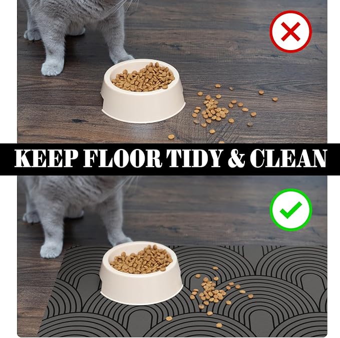 Dog Food Mats for Floors Absorbent, Pet Cat Food Mat - Image 5