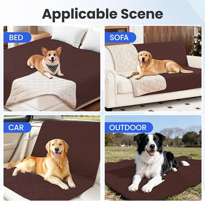 Waterproof Couch Covers for Pets, Waterproof Dog Bed Cover, Anti-Slip Soft Dog - Image 5
