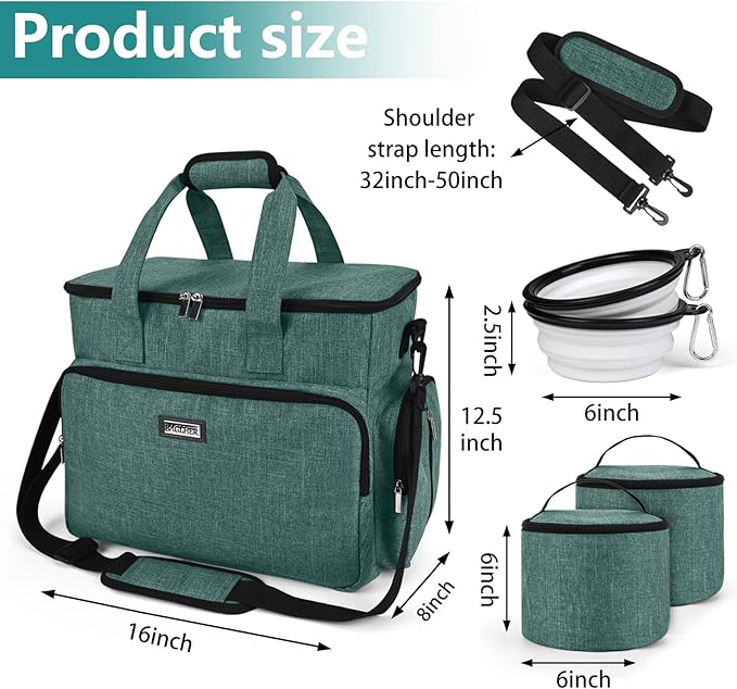 BAGLHER Dog Travel Bag, Airline Approved Pet Tote Organizer - Image 3