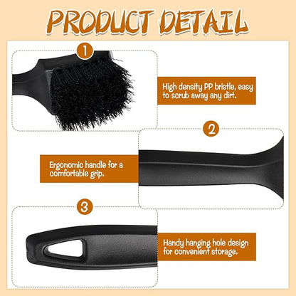 2 Pcs Brush for Bird Baths Black Hard Bristle Cleaning Brush - Image 3