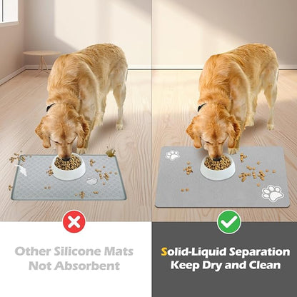 Pet Feeding Mat-Absorbent Dog Mat - Image 4