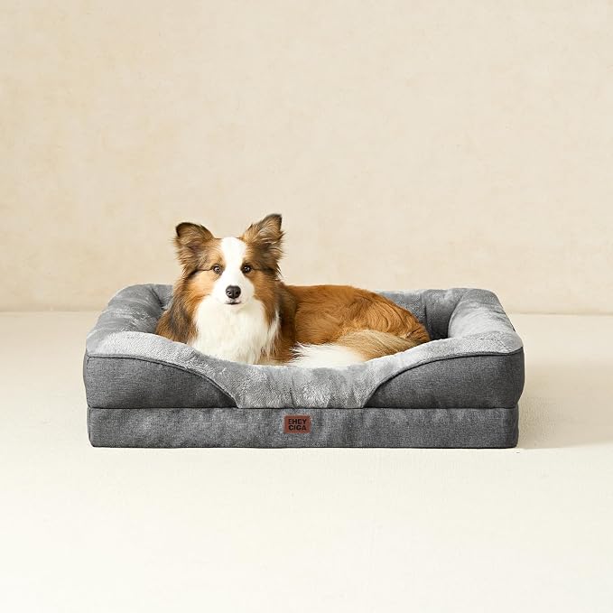 EHEYCIGA Orthopedic Dog Bed for Medium Dog, Waterproof Liner & Washable - Image 9