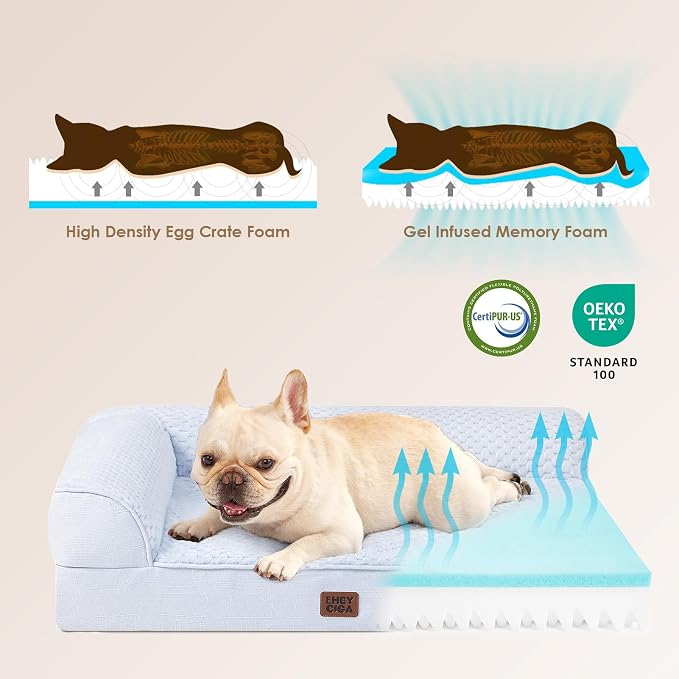 EHEYCIGA Memory Foam Dog Bed Large Size Dogs, Orthopedic Dog Bed Large - Image 4