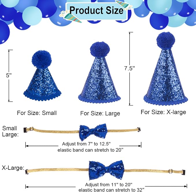 ADOGGYGO Dog Birthday Party Supplies, Pet Party Hat - Image 5