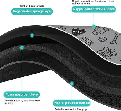 Pet Feeding Mat for Floors Waterproof Dog Mat for Food and Water Absorbent - Image 6
