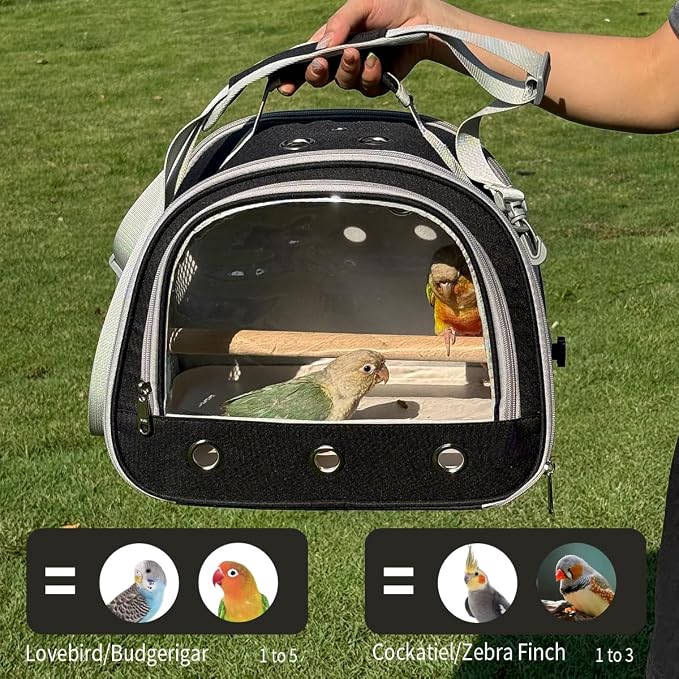 Bird Carrier, Bird Cage Parakeet Parrot Budgie Carrier Backpack - Image 5