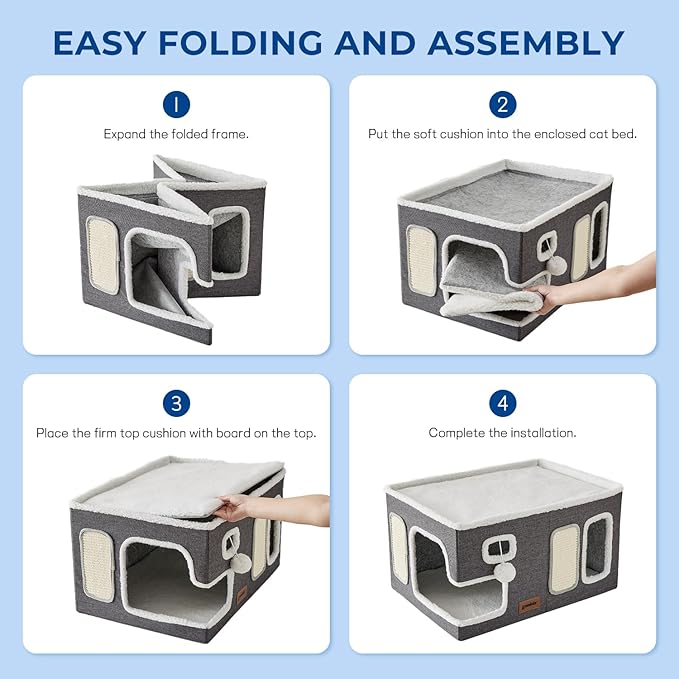 Extra-Wide Cat House for Indoor Cats - Image 6