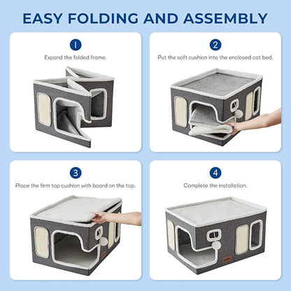 Extra-Wide Cat House for Indoor Cats - Image 6