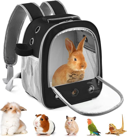 Guinea Pig Carrier Backpack, Portable Rabbit Travel Carring Bag by DBNESS