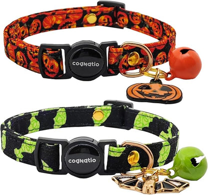 2 Pack Cotton Breakaway cat Collars by Cognatio