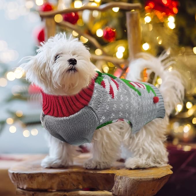 Dog Cat Ugly Christmas Sweater Boy Girl Xmas Pet Clothes Holiday Puppy Costume - Image 8