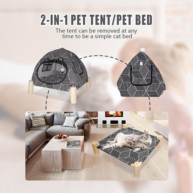 Pozico Portable Cat Tent Bed – Foldable Indoor Tent Bed - Image 7