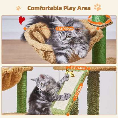 Taoqimiao Cat Tree, 38.5-Inch Cat Tower - Image 6