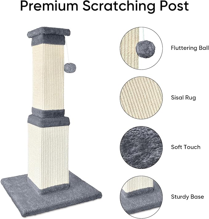 AGYM Cat Scratching Post, 32 Inch Cat Scratching Posts - Image 2