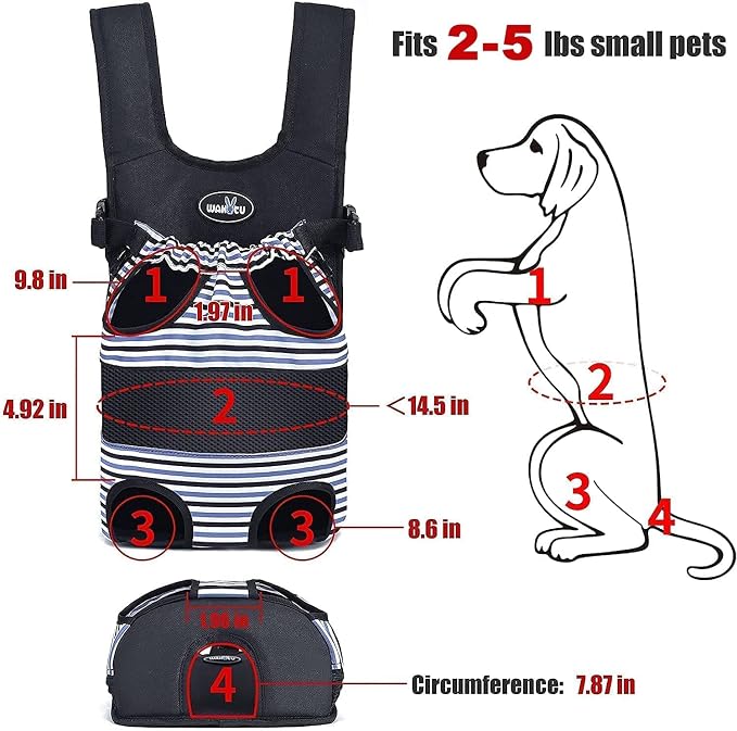Pet Carrier Backpack, Pet Front Dog Carrier Backpacks, Adjustable Pet Front Cat - Image 9