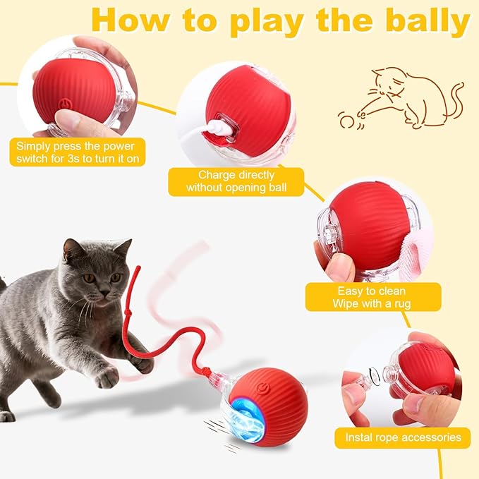 2-Pack Interactive Cat Toys Ball - Image 8