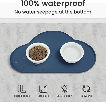 Ptlom Silicone Pet Placemat for Dogs and Cats, Non-Slip Waterproof Dog Feeding - Image 8