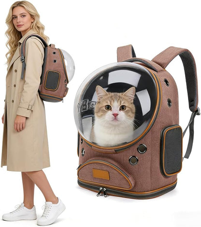 Cat Backpack Carrier, Breathable Cat Carrier Large Space Bubble Pet Backpack - Image 5