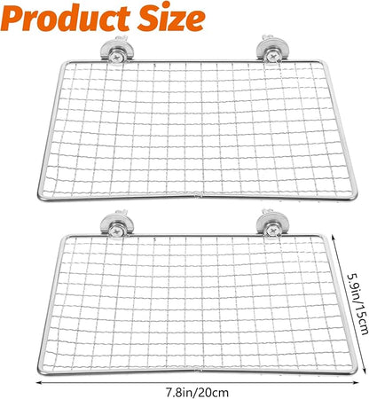 BNOSDM 2 Pack Bird Perch Platform Stainless Steel Birds Perches Parrot Shelf - Image 5