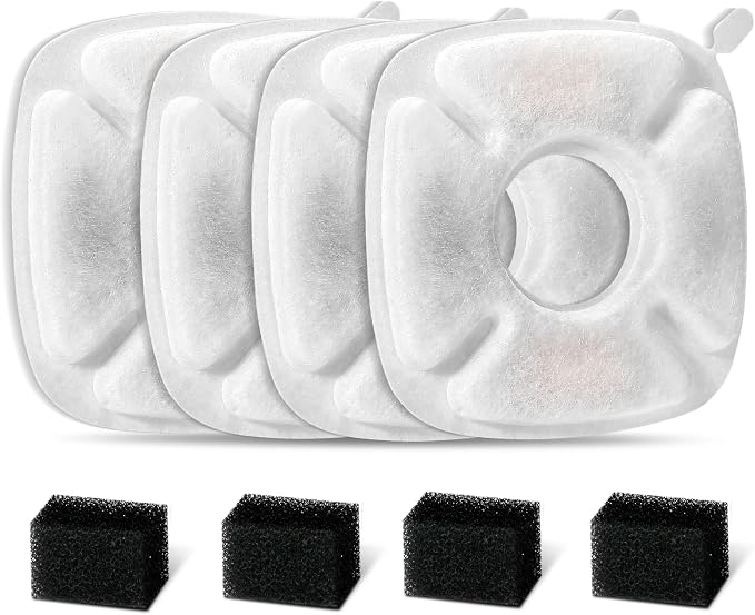 8 Pcs Cat Fountain Replacement Filters by Redoso