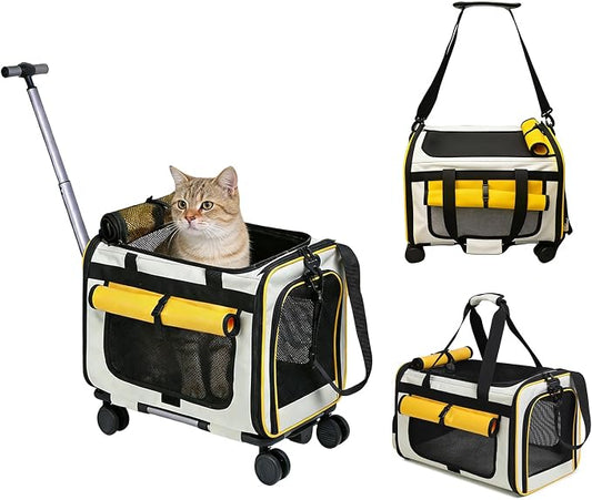 Expandable Pet Carrier with Wheels by Unknown