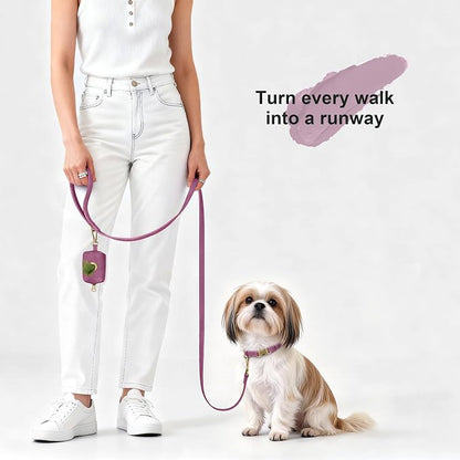 Didog Soft PU Leather Dog Collar, Stylish Quick Released Dog Collars - Image 4