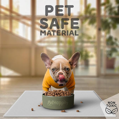 Dog Food Mat - Raised Edges Dogs Mat - Image 3