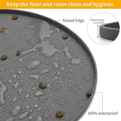 KPWACD Pet Feeding Mat for Dogs and Cats, Silicone Dog Placemat Non-Slip - Image 5