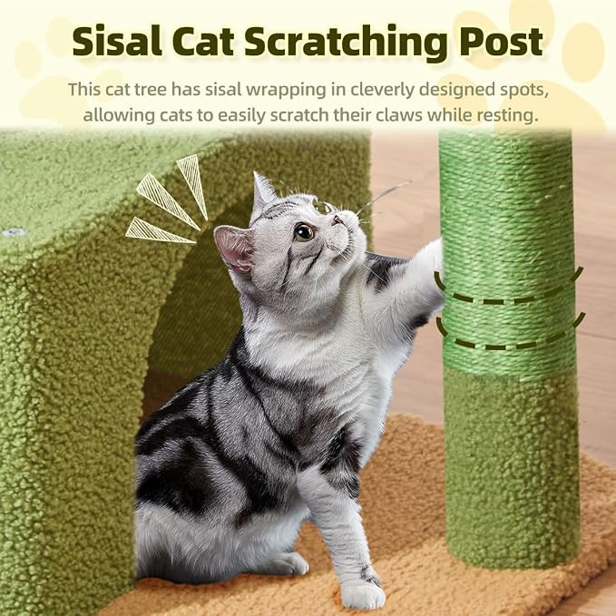Taoqimiao MS043T Cat Tree, 32.2-Inch Cat Tower - Image 4