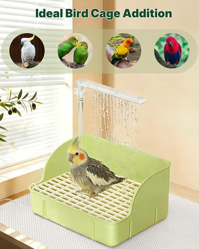 Pawfly Automatic Bird Bath for Cage, Bird Bath - Image 7
